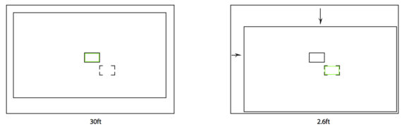 Fuji X100 optival viewfinder central focus point movement